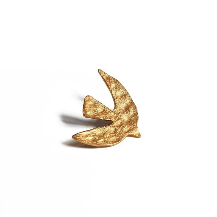 Custom Alloy Vintage Dove Buttons Brooches